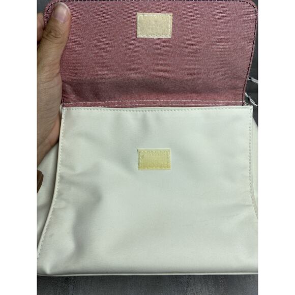 Tommy Hilfiger T Girl Bag Womens White Red Blue Drawstring Bucket Purse Strap - Picture 14 of 16